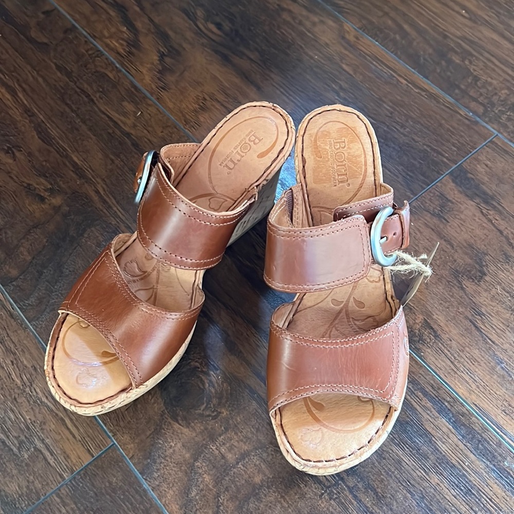 Born Leather Wedge